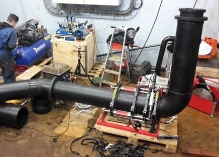 Półautomatyczna spawarka doczołowa do rur HDPE 90 - 315 mm