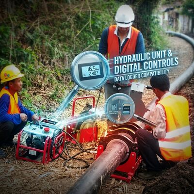 220V 160mm HDPE Thermofusion Welder | Hydraulic Data Logger Ready