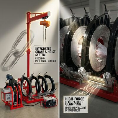PVDF HDPE Pipe Butt Fusion Machine 630mm | SMD-B630/315H Hydraulic